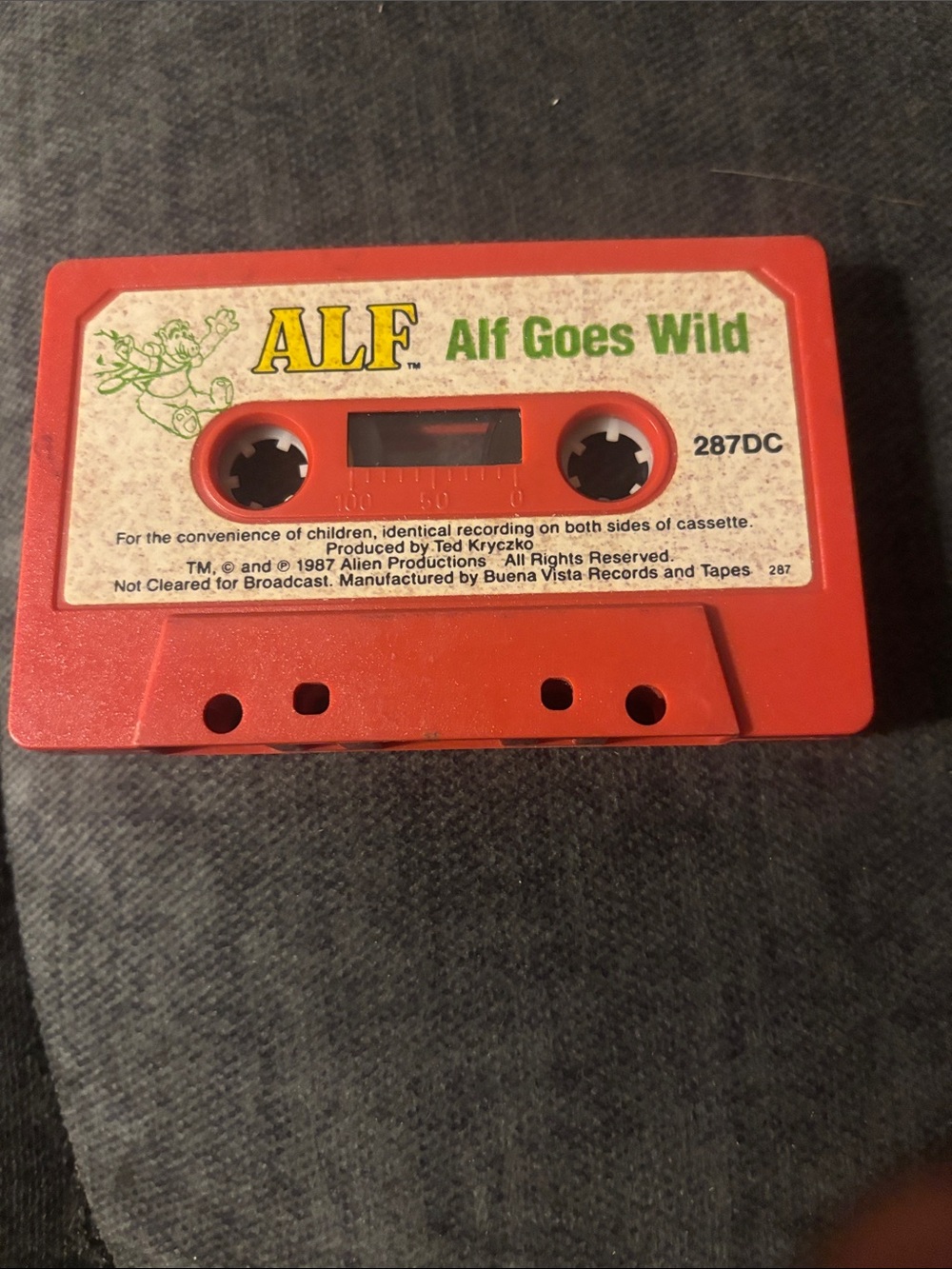 LF Red 'ALF Goes Wild' Audio Cassette
